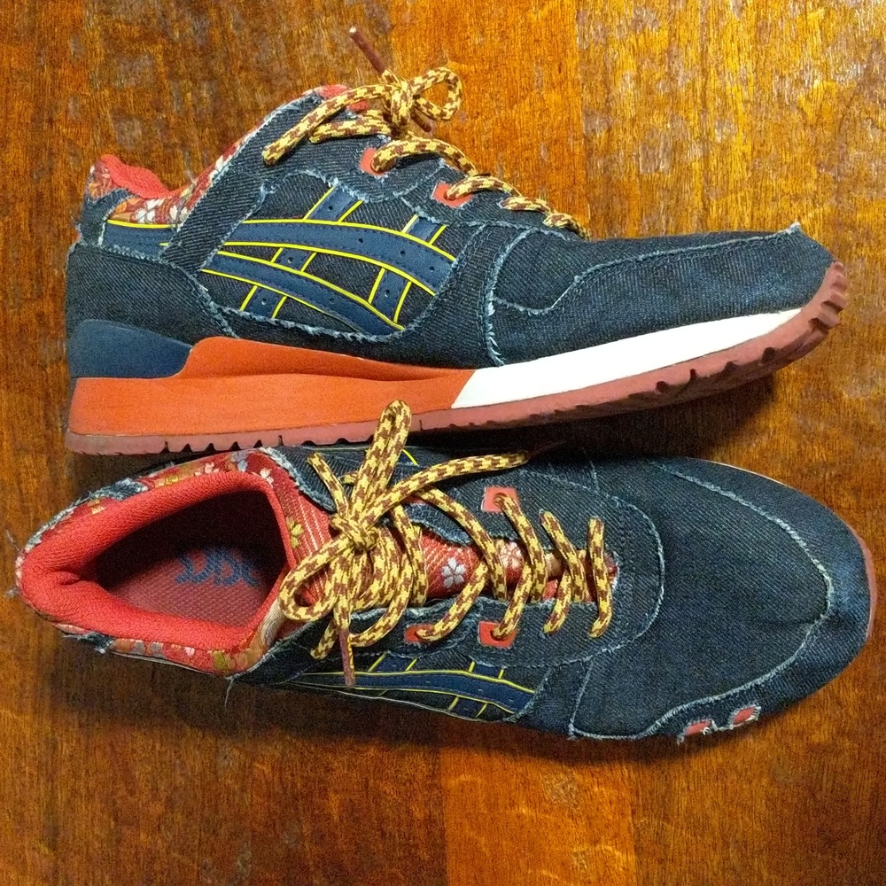 SOLD RARE Asics Special Edition Gel Lyte III Kimono Japanese Denim US 10.5